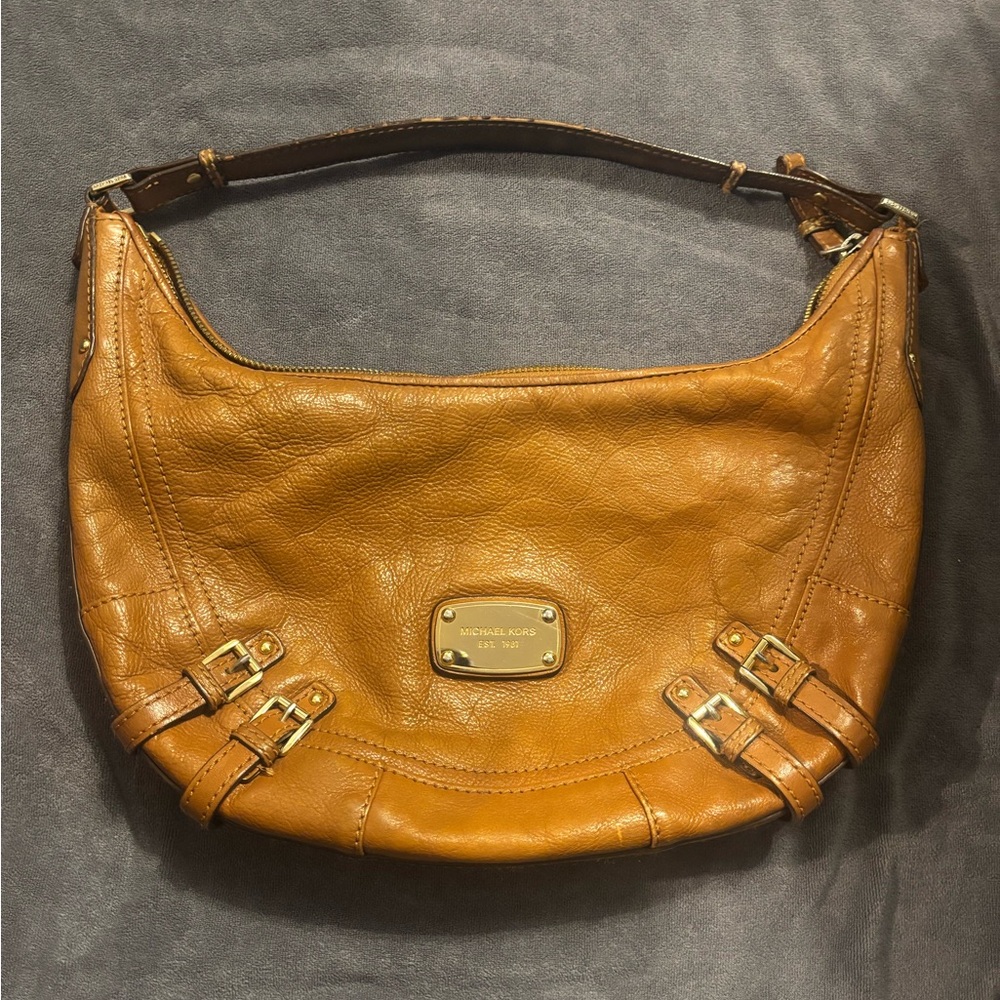 Michael Kors Caramel Leather Hobo Bag